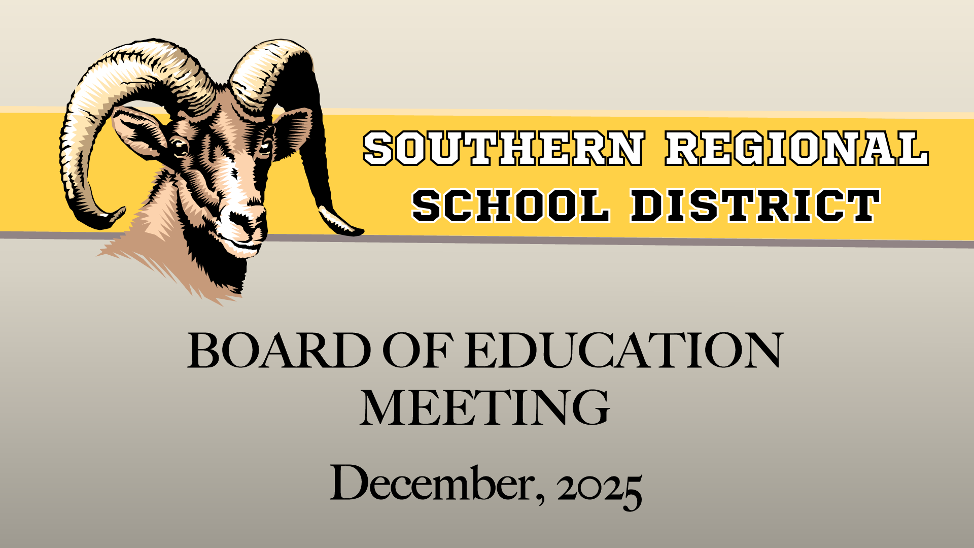 Board of Education Meeting | December 2025